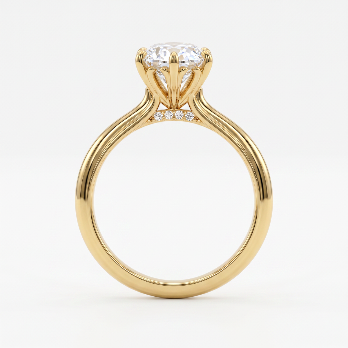 The Iris Oval Solitaire Ring