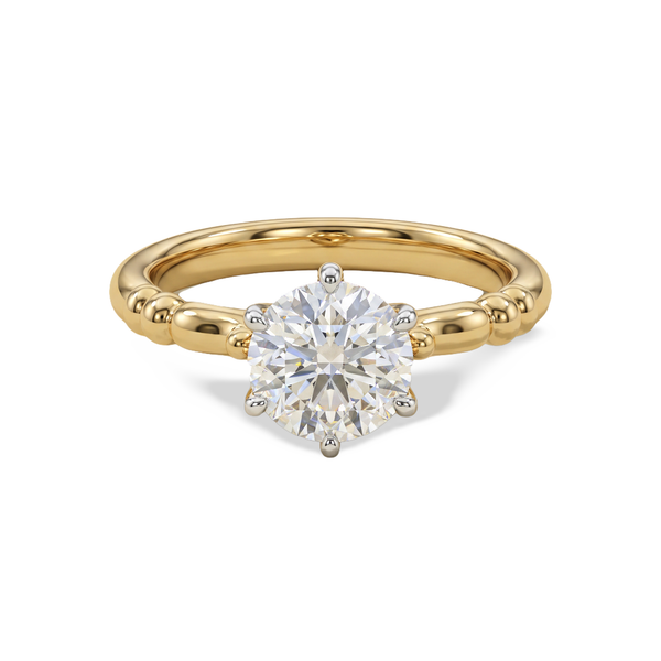 Vintage Detailed Basket Lab Grown Diamond Ring