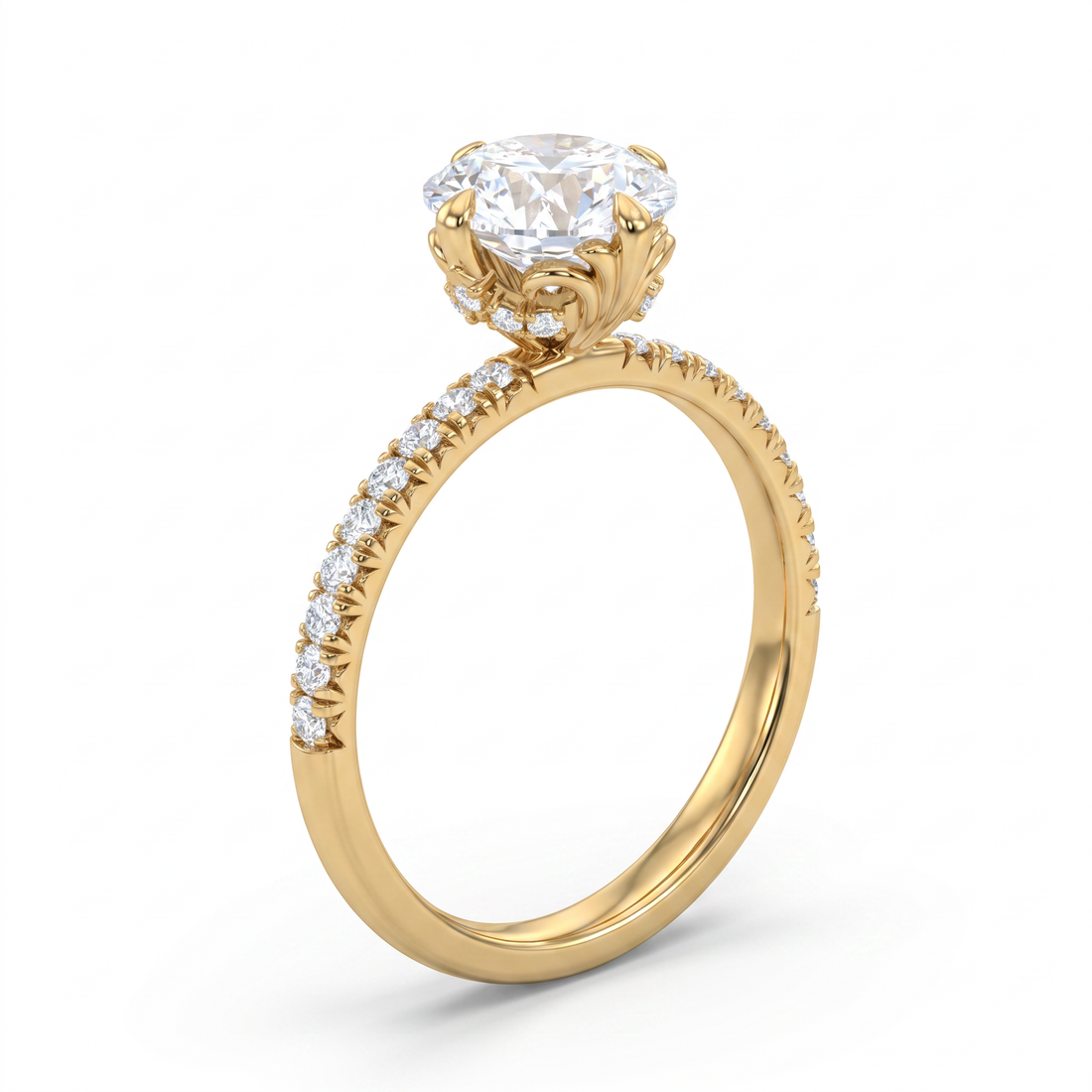 The Windsor Crown Solitaire Ring