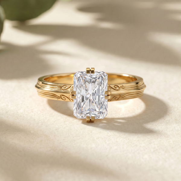 The Radiant Volute Solitaire Ring