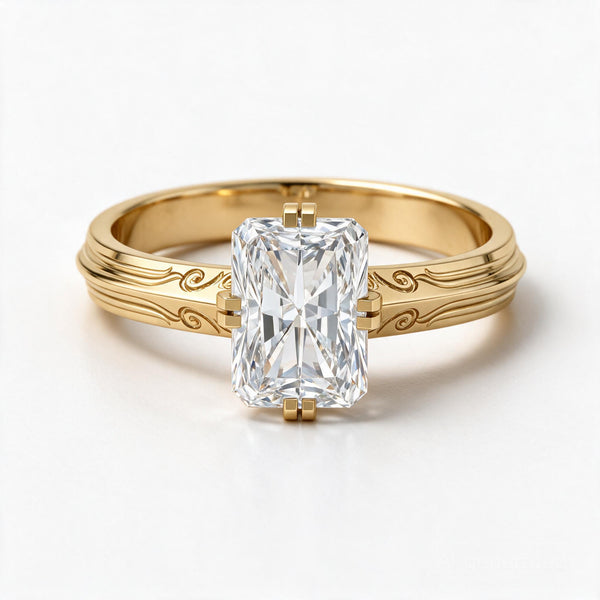 The Radiant Volute Solitaire Ring