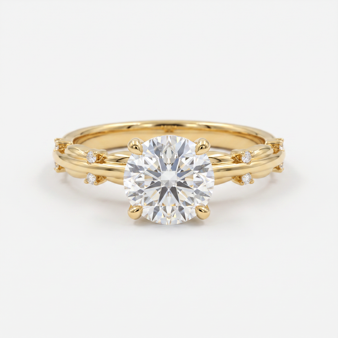 The Windsor Vine Solitaire Ring