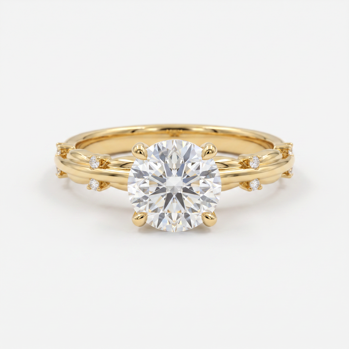 The Windsor Vine Solitaire Ring