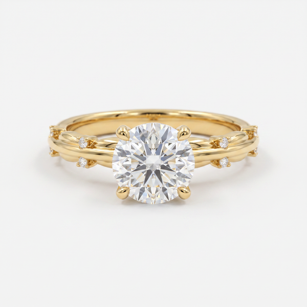 The Windsor Vine Solitaire Ring