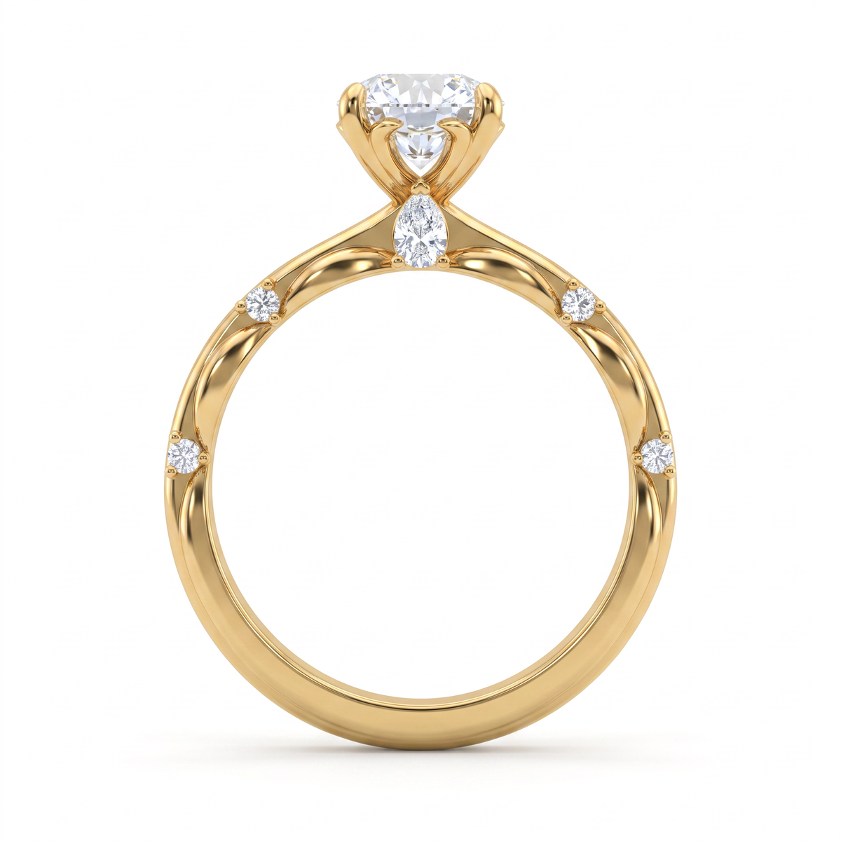 The Windsor Vine Solitaire Ring