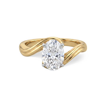 Unique Intertwined Band Lab Grown Diamond Ring