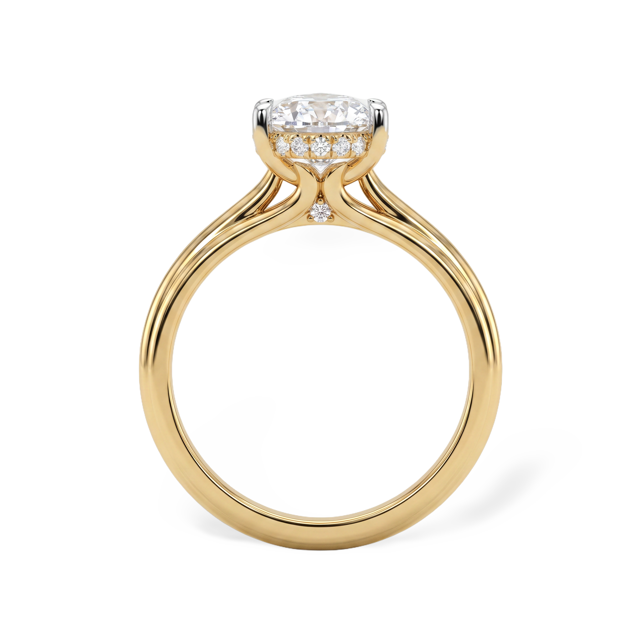 Refined Teardrop Shaped Lab Grown Diamond Ring