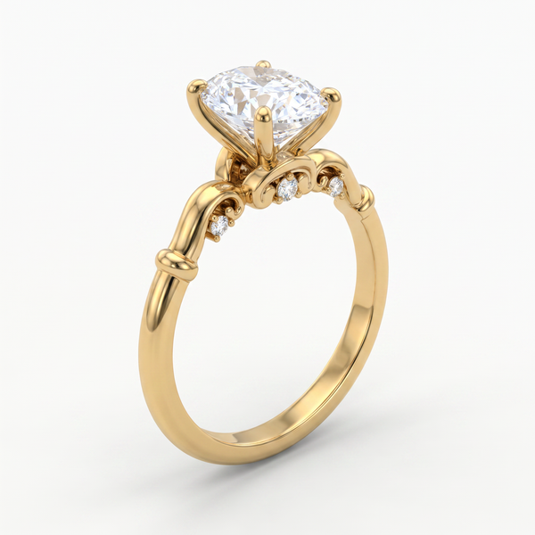 The Ionic Tiara Solitaire Ring