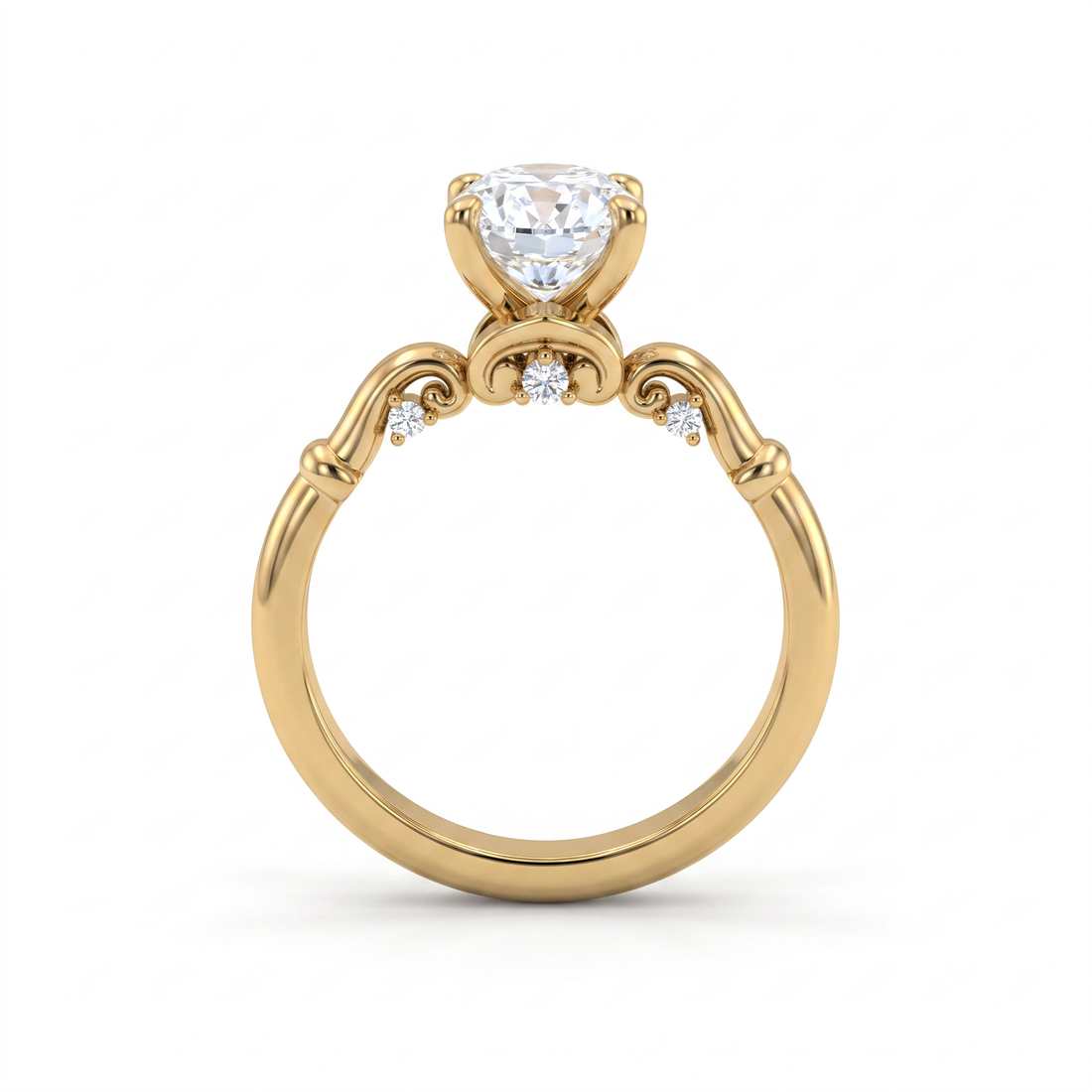 The Ionic Tiara Solitaire Ring