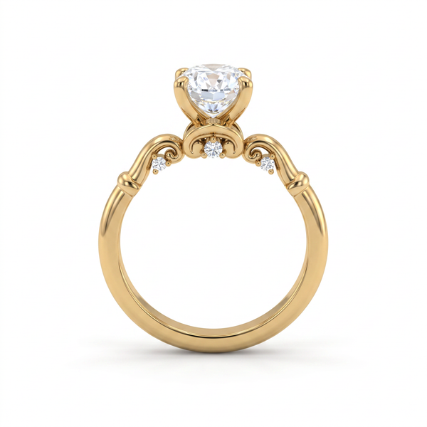 The Ionic Tiara Solitaire Ring