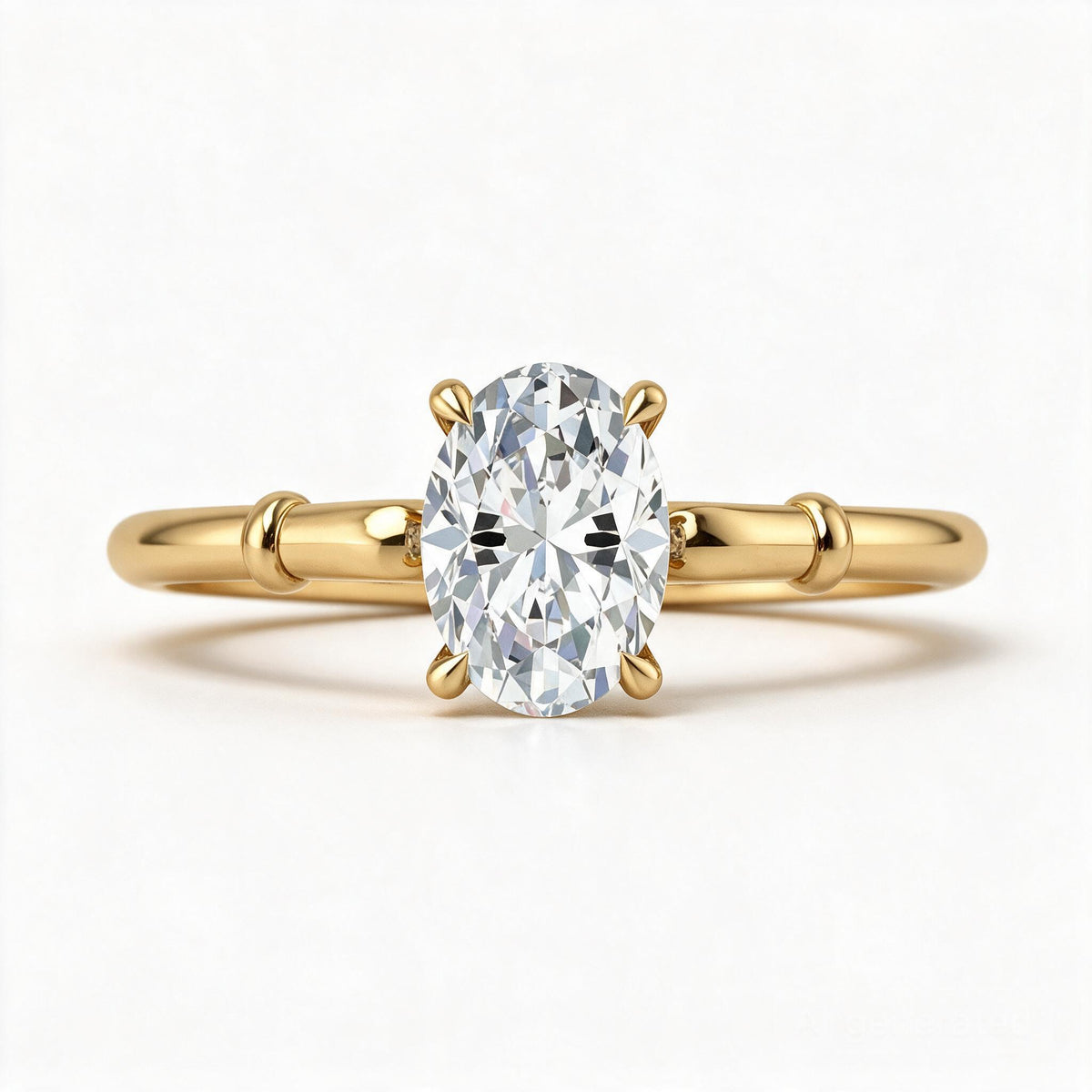 The Ionic Tiara Round Solitaire Ring