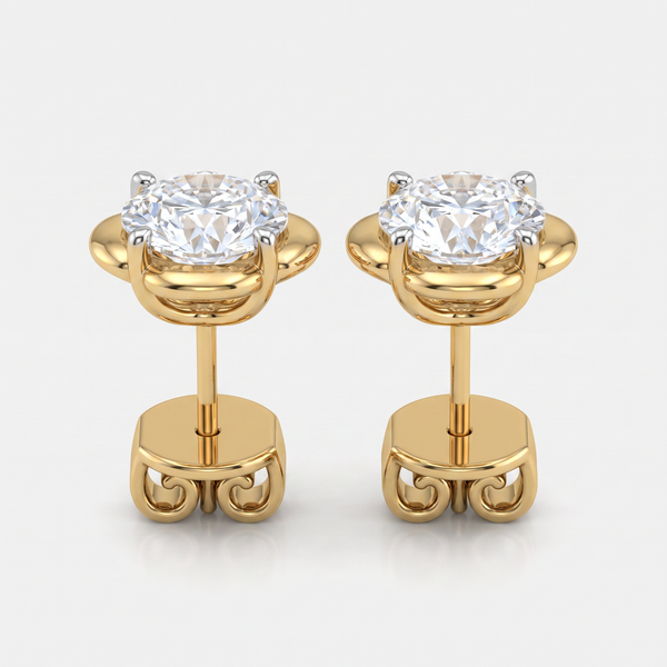 Petal Halo Lab Grown Diamond Stud