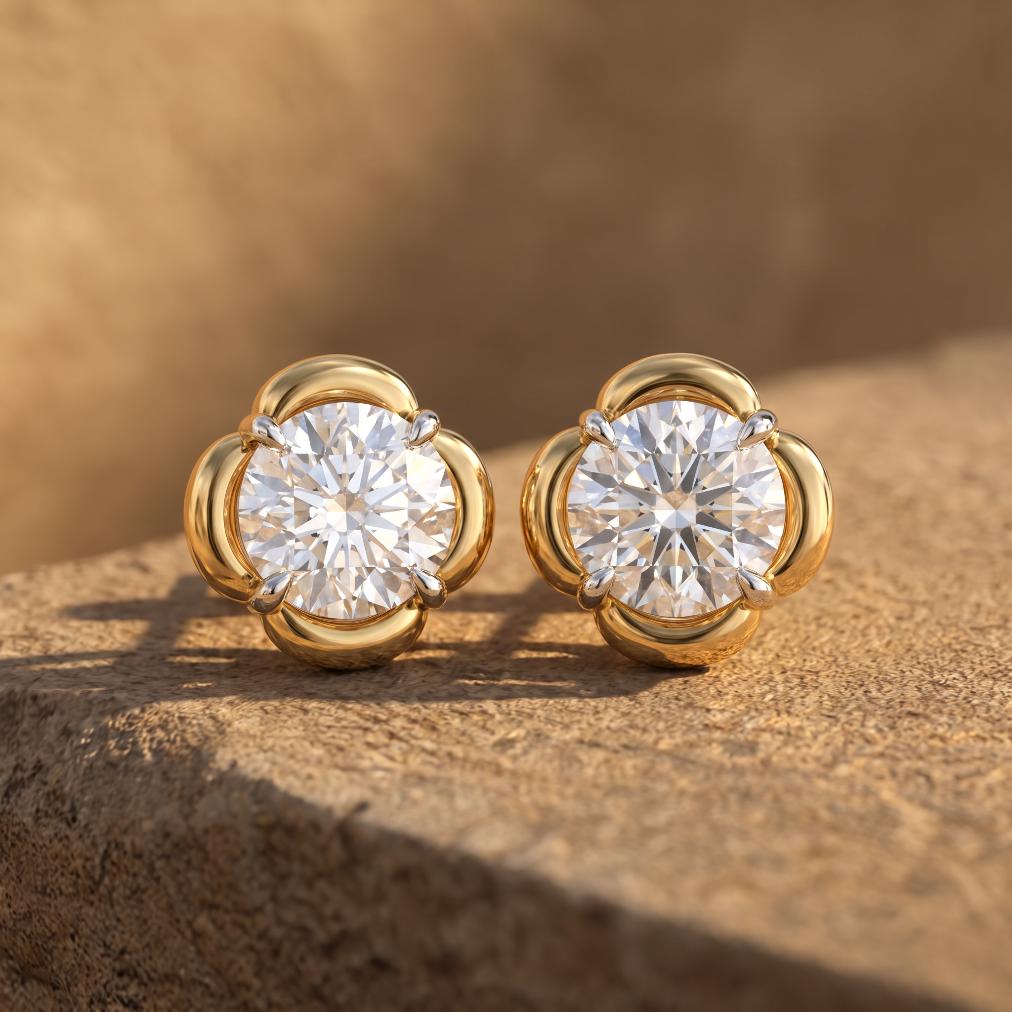 Petal Halo Lab Grown Diamond Stud