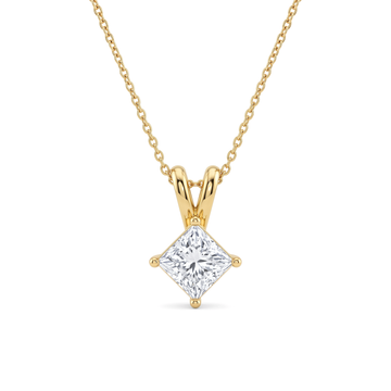 Princess Solitaire Princess Diamond Pendant