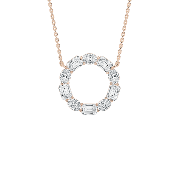 Badgley Mischka Lab Grown Diamond Circle Pendant