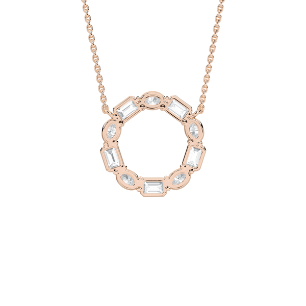 Badgley Mischka Lab Grown Diamond Circle Pendant