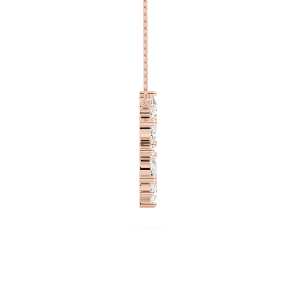 Floating Lab Grown Diamond Circle Necklace