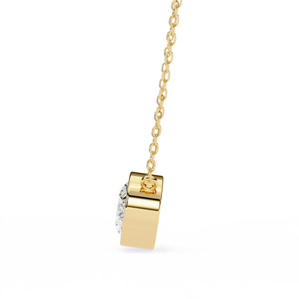 Oval Lab Grown Diamond Pendant Necklace