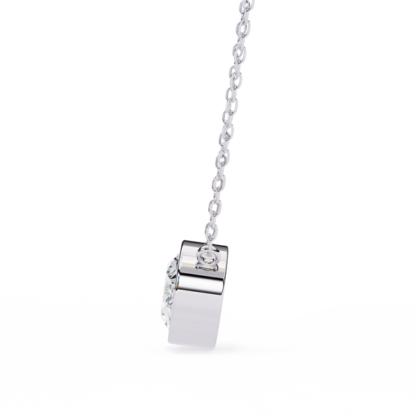 Oval Lab Grown Diamond Pendant Necklace