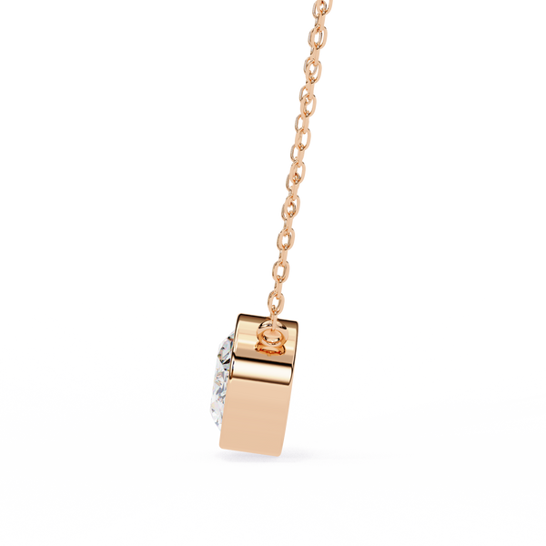 Oval Lab Grown Diamond Pendant Necklace