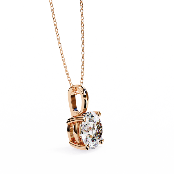 Luxury Round Lab Grown Diamond Pendant