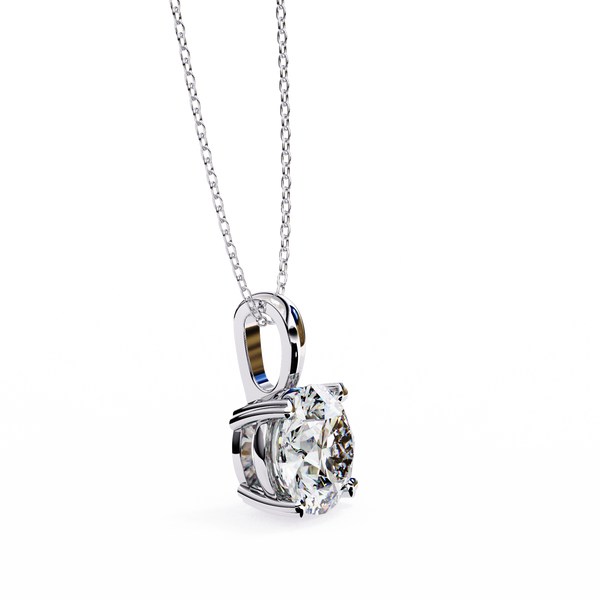 Luxury Round Lab Grown Diamond Pendant
