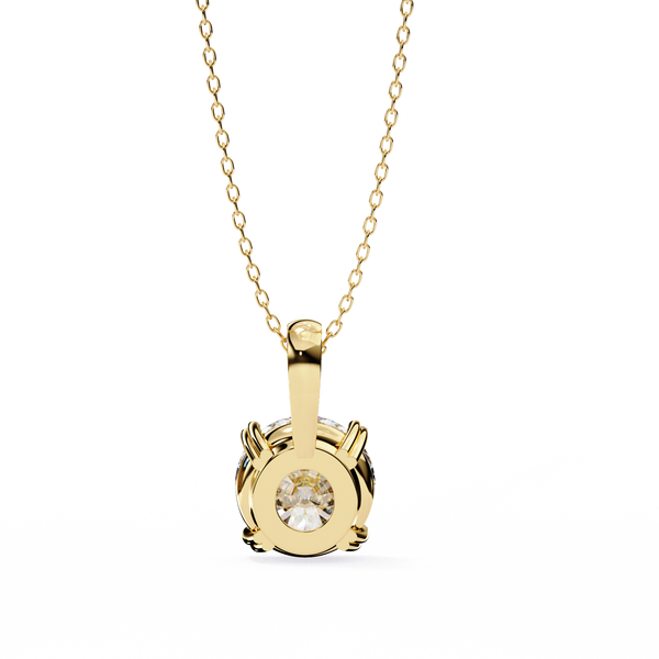 Luxury Round Lab Grown Diamond Pendant