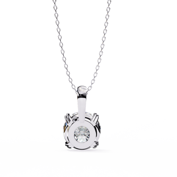 Luxury Round Lab Grown Diamond Pendant