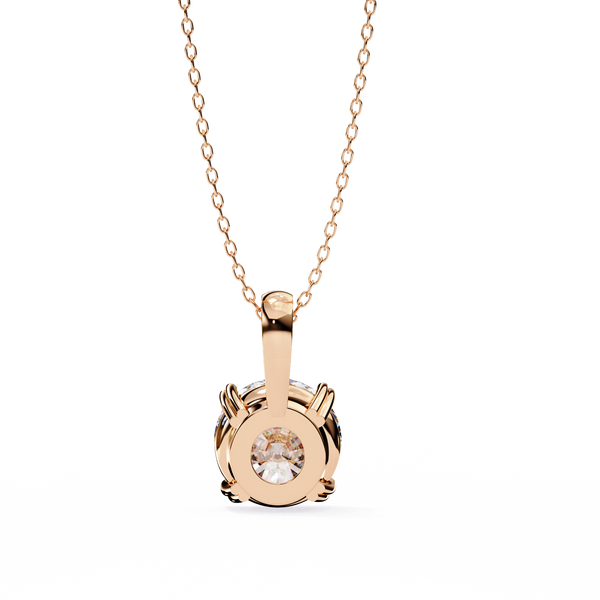 Luxury Round Lab Grown Diamond Pendant