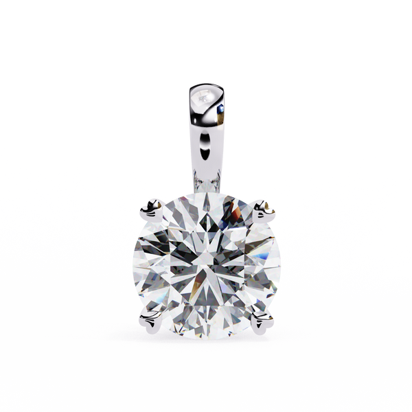 Luxury Round Lab Grown Diamond Pendant