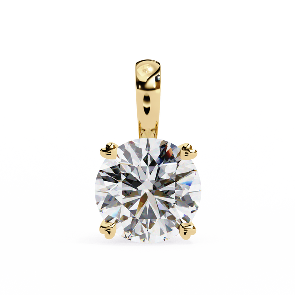 Luxury Round Lab Grown Diamond Pendant