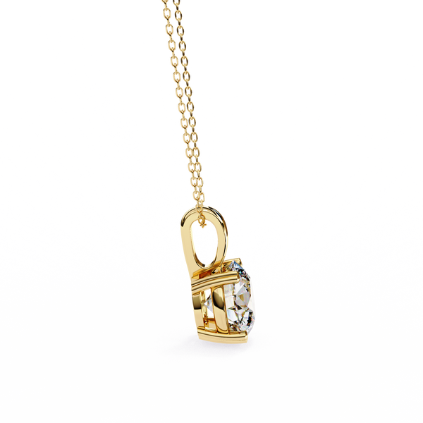Luxury Round Lab Grown Diamond Pendant