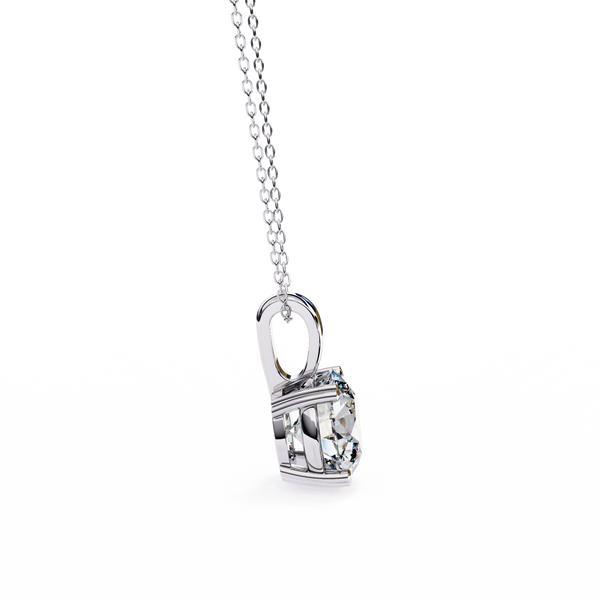 Luxury Round Lab Grown Diamond Pendant