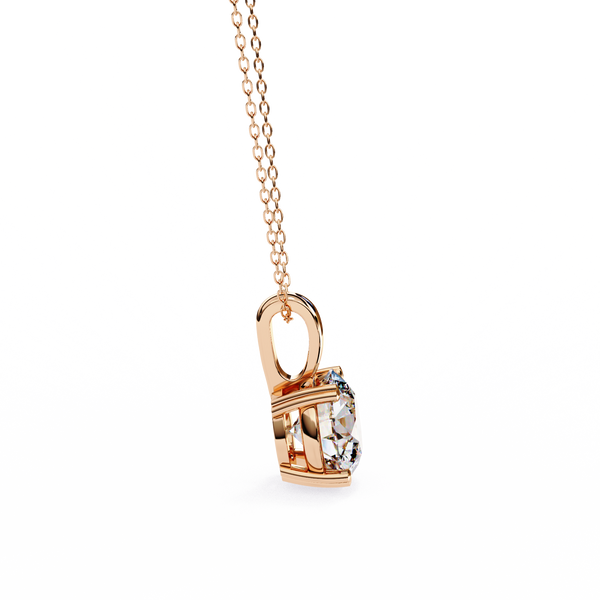Luxury Round Lab Grown Diamond Pendant