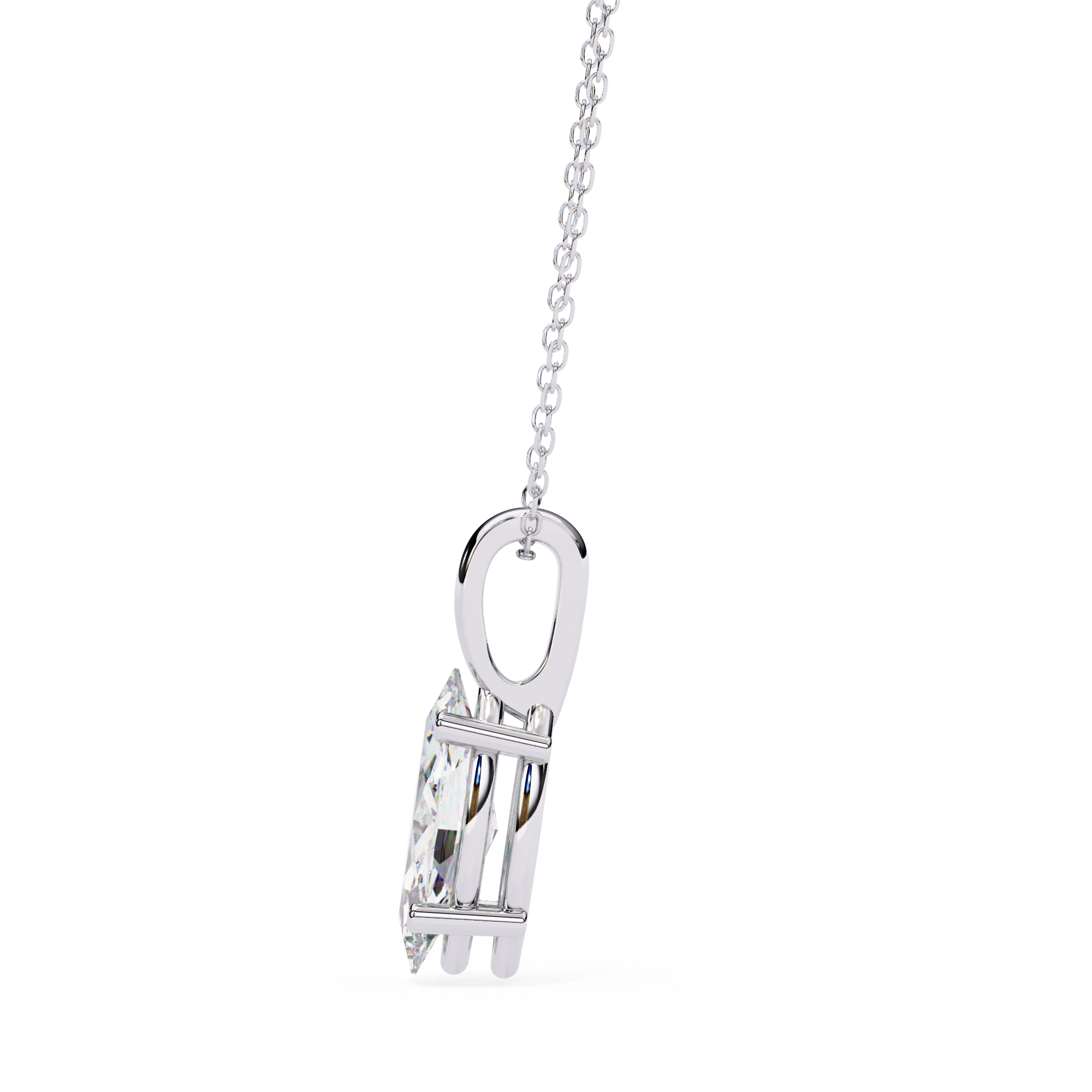 Marquise Cut Diamond Pendant Necklace