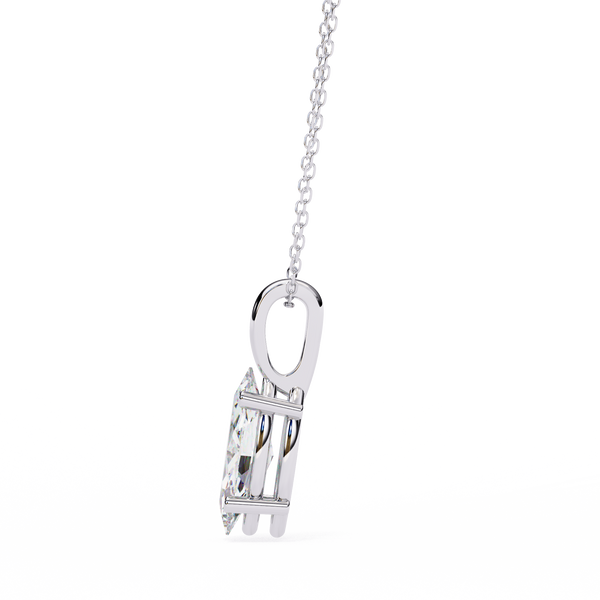 Luxurious Marquise Lab Grown Diamond Cut Solitaire Pendant