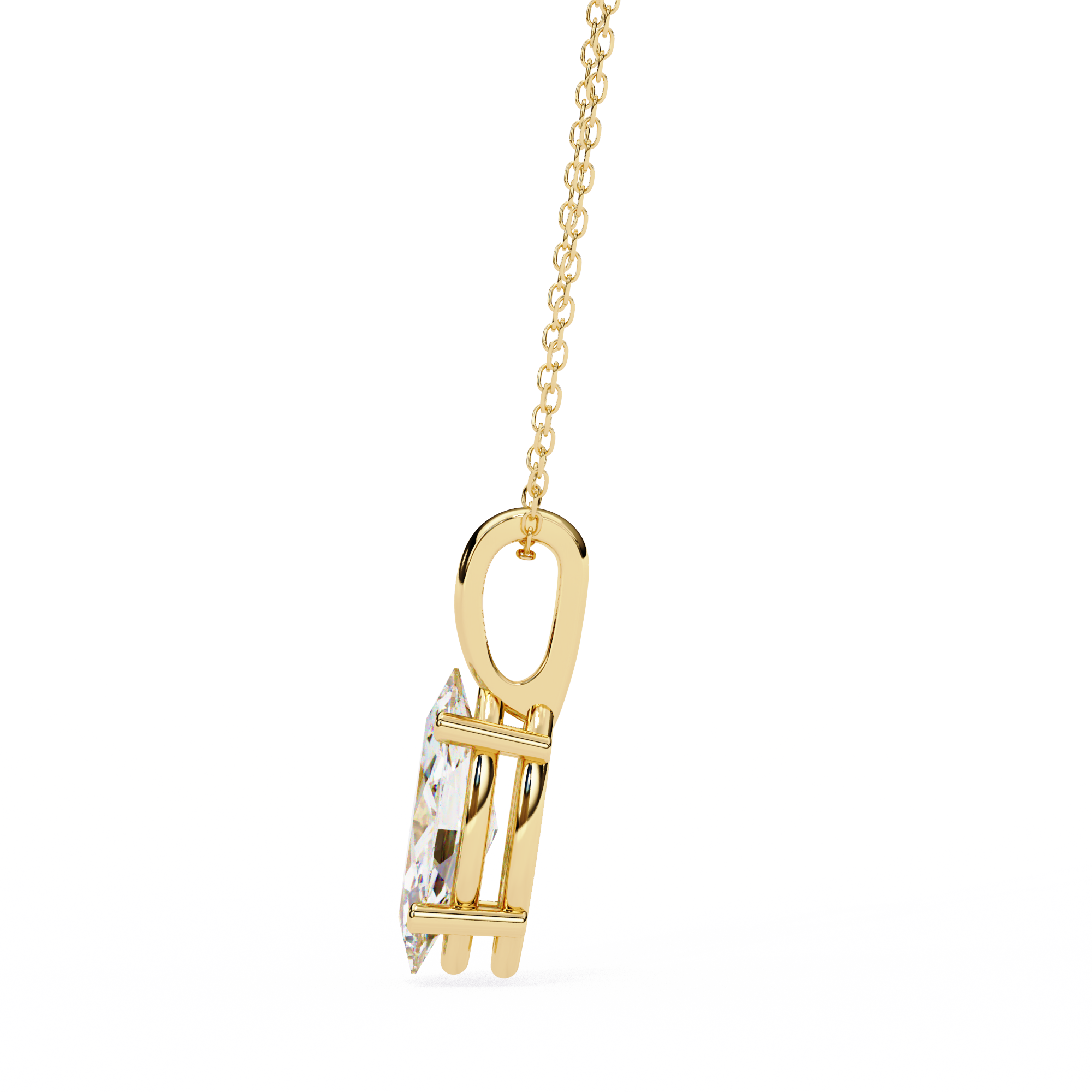 Marquise Cut Diamond Pendant Necklace