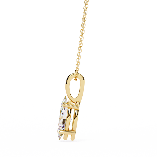 Luxurious Marquise Lab Grown Diamond Cut Solitaire Pendant