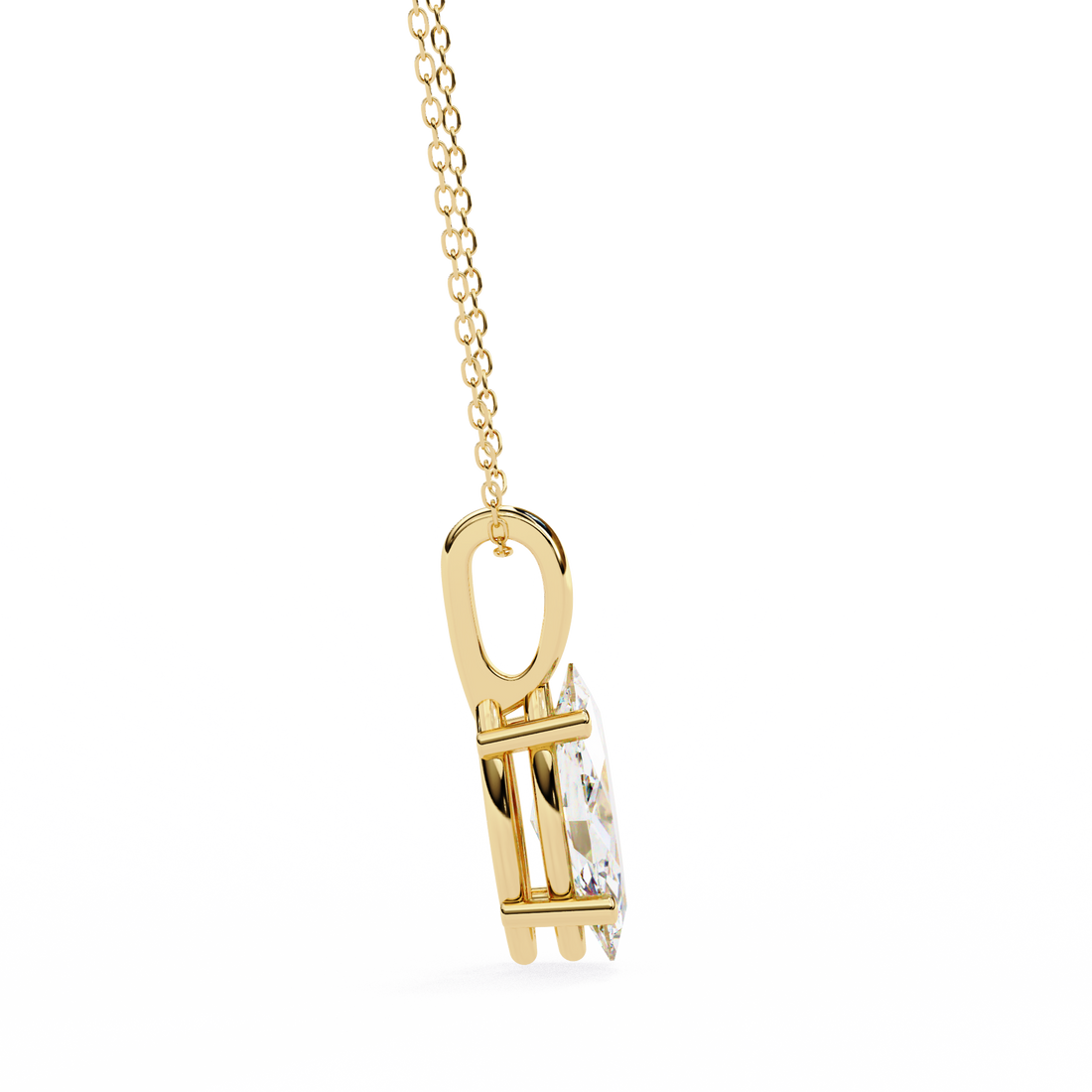 Marquise Cut Diamond Pendant Necklace