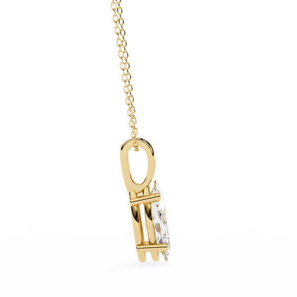 Luxurious Marquise Lab Grown Diamond Cut Solitaire Pendant