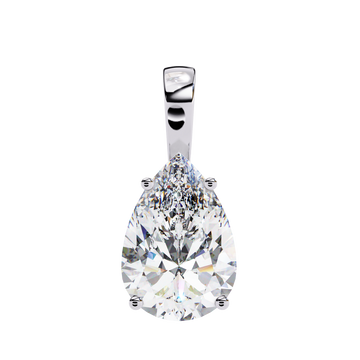 Pear-Shaped Diamond Pendant