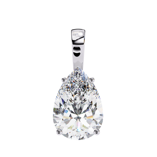 Pear-Shaped Lab Grown Diamond Pendant