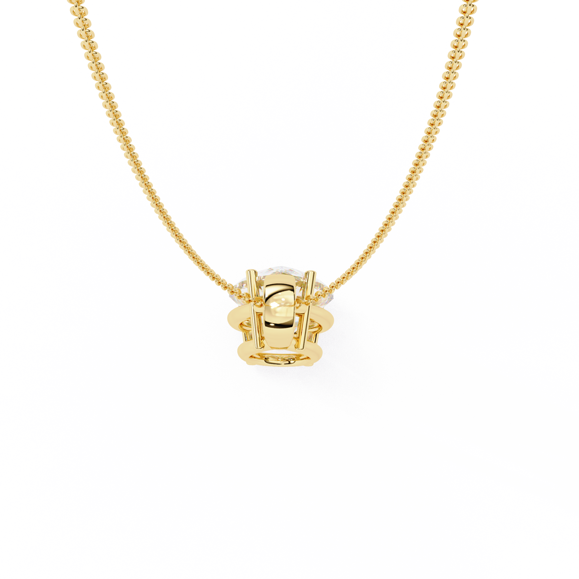 Pear-Shaped Diamond Pendant