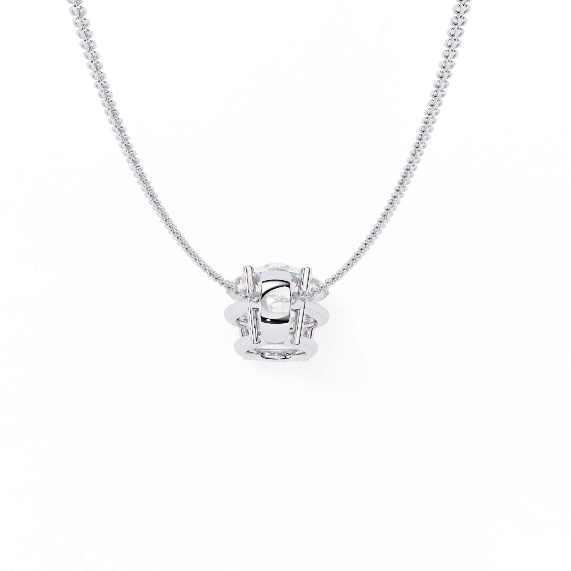 Pear-Shaped Diamond Pendant