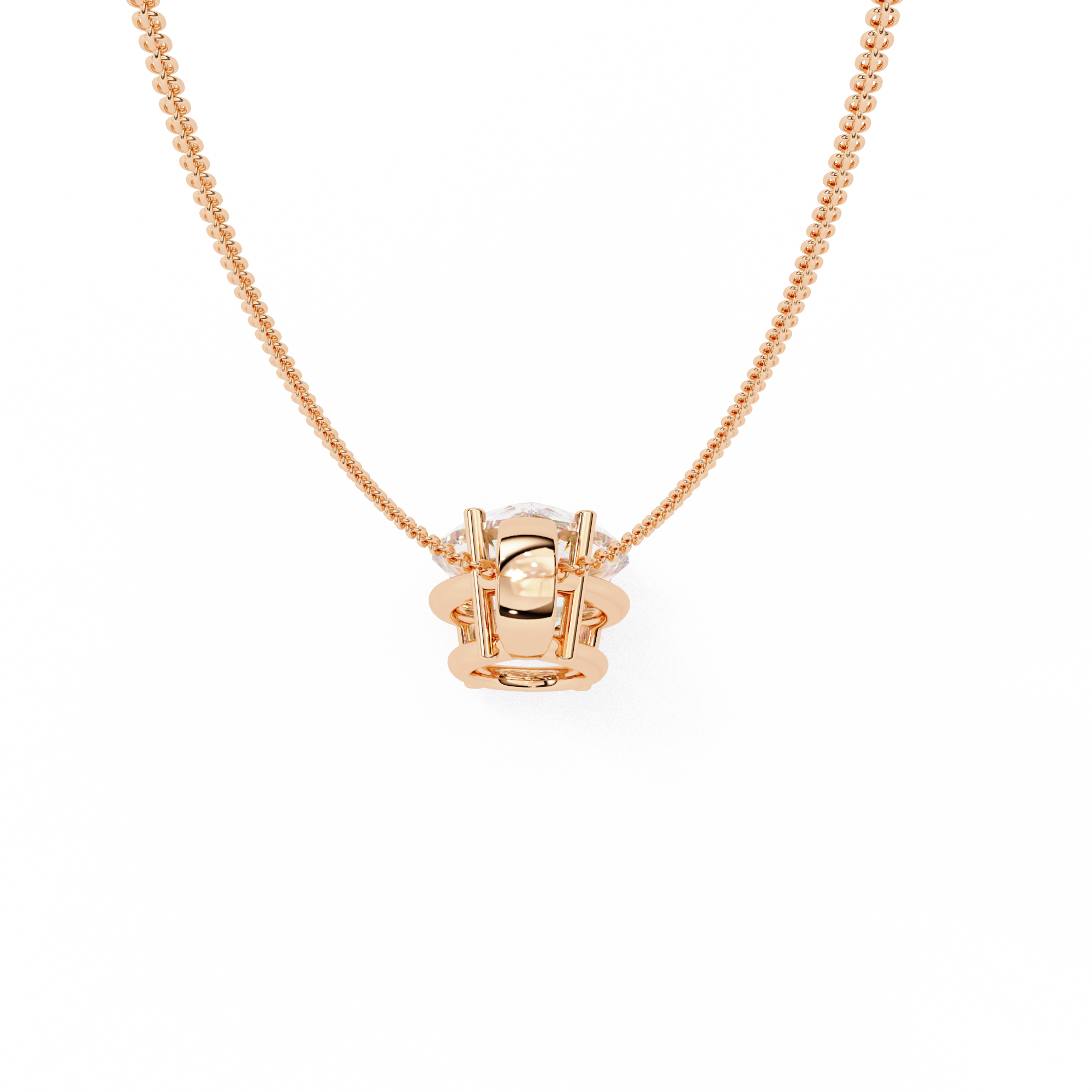 Pear-Shaped Diamond Pendant