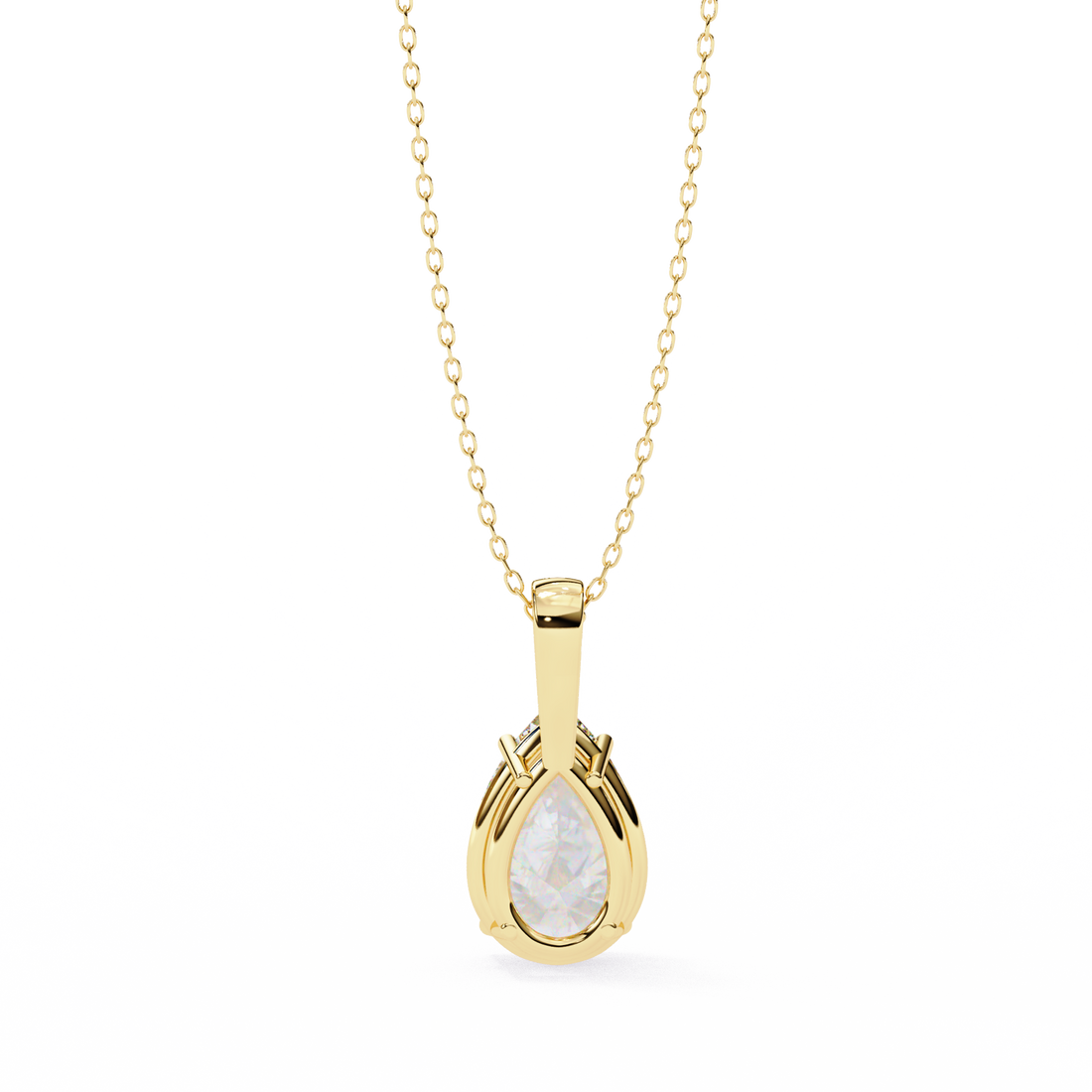 Pear-Shaped Diamond Pendant