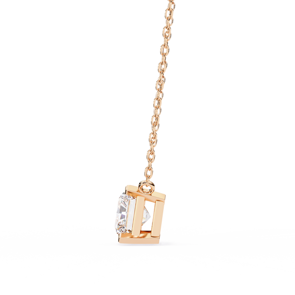 Classic Radiant Lab Grown Diamond Pendant