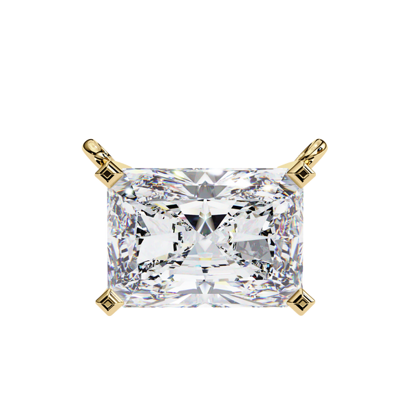 Classic Radiant Lab Grown Diamond Pendant