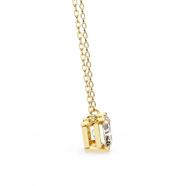 Classic Radiant Lab Grown Diamond Pendant