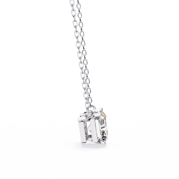 Classic Radiant Lab Grown Diamond Pendant